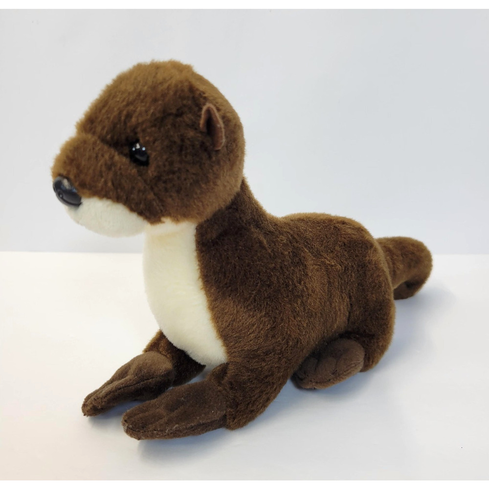 Aurora‎ Otter Plush Stuffed Animal Small Brown 8" Cute Soft River Toy 2022